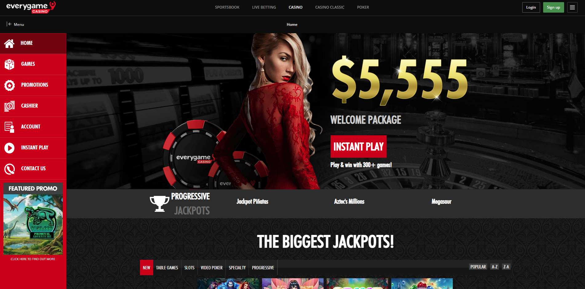Bonuses and Promotions at Everygame Casino